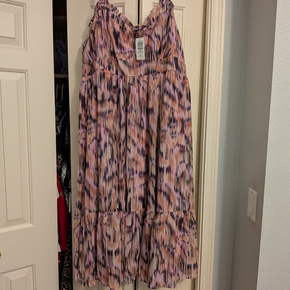 torrid Dresses & Skirts - Torrid Ikat Multi-colored Chiffon Dress